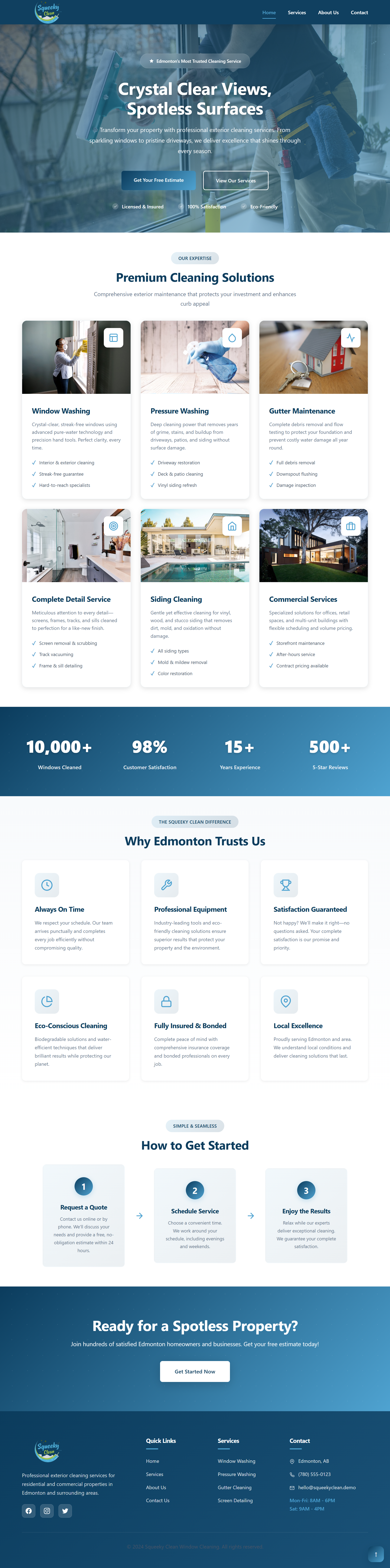 Squeaky Clean Homepage